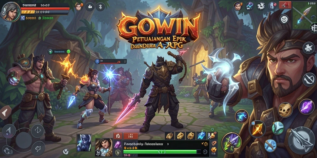 Tampilan gameplay GOWIN yang mendebarkan di dunia ARPG.