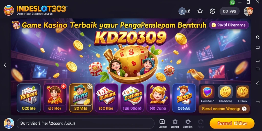 Screenshot gameplay INDESLOT303 menampilkan slot dan permainan meja yang menarik.