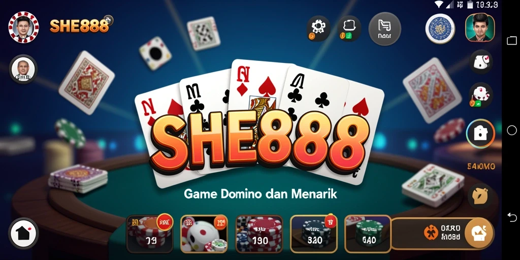 Tampilan gameplay menarik dan interaktif dari SHE888.