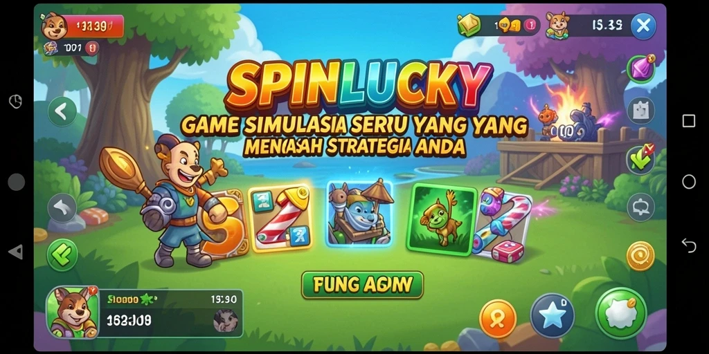 Screenshot gameplay SPINLUCKY yang menampilkan tantangan seru.