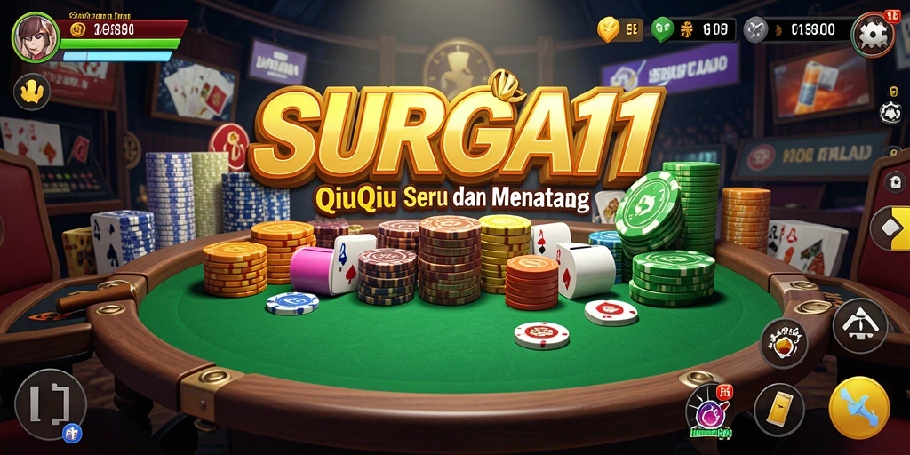 Tampilan gameplay QiuQiu yang menarik dan interaktif.