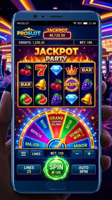 Tampilan antarmuka pengguna di proslot yang menarik dan mudah digunakan.